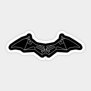 The Bat Man Logo (Transparent) Sticker